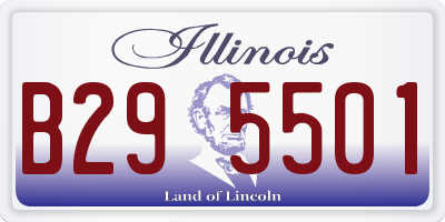 IL license plate B295501