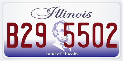 IL license plate B295502