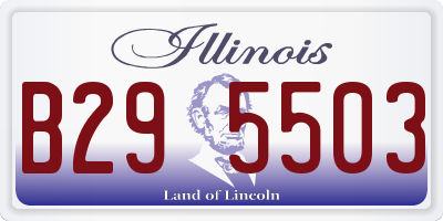 IL license plate B295503