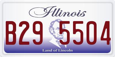 IL license plate B295504