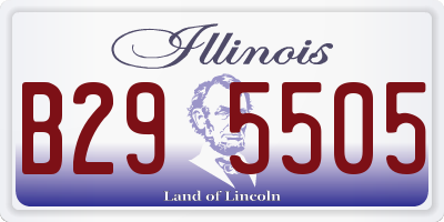 IL license plate B295505