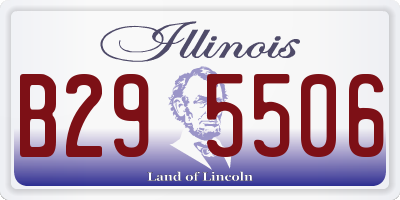 IL license plate B295506