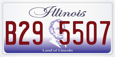 IL license plate B295507