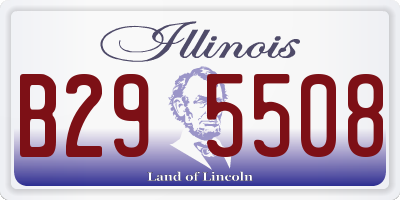 IL license plate B295508