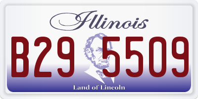 IL license plate B295509