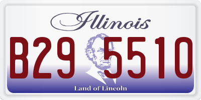 IL license plate B295510