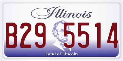 IL license plate B295514