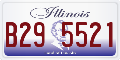 IL license plate B295521