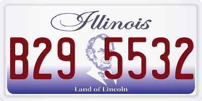 IL license plate B295532