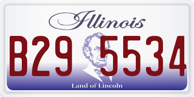 IL license plate B295534