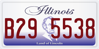 IL license plate B295538