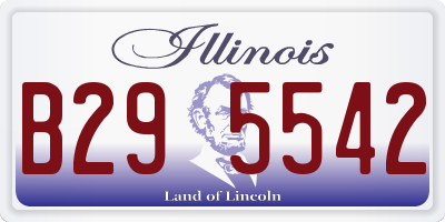IL license plate B295542