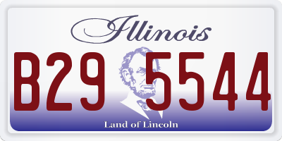 IL license plate B295544