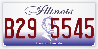 IL license plate B295545