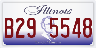 IL license plate B295548