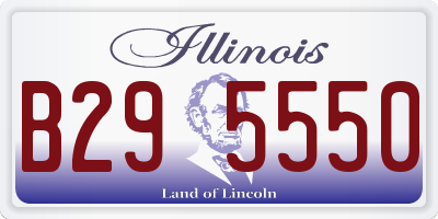 IL license plate B295550