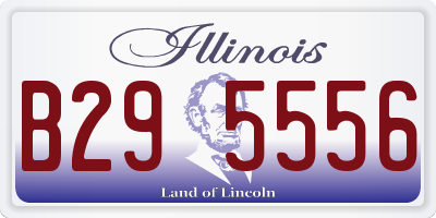 IL license plate B295556