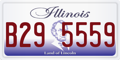IL license plate B295559
