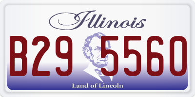 IL license plate B295560