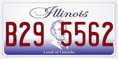 IL license plate B295562