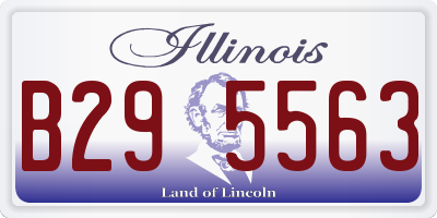 IL license plate B295563