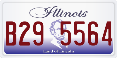 IL license plate B295564
