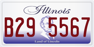 IL license plate B295567