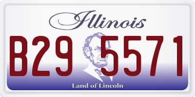 IL license plate B295571