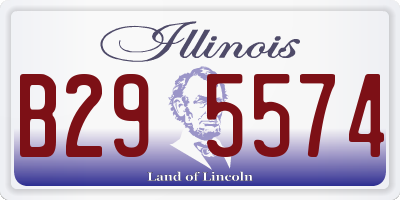 IL license plate B295574