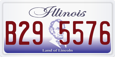 IL license plate B295576