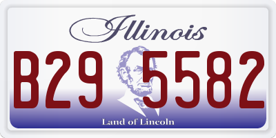IL license plate B295582
