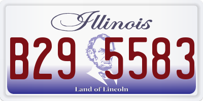 IL license plate B295583