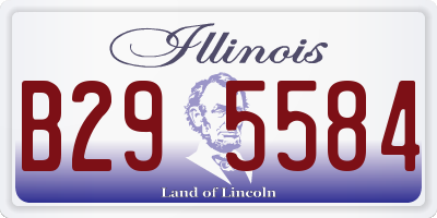IL license plate B295584