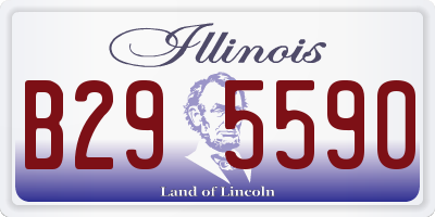IL license plate B295590