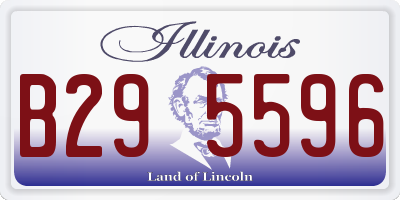 IL license plate B295596