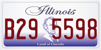 IL license plate B295598