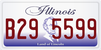 IL license plate B295599