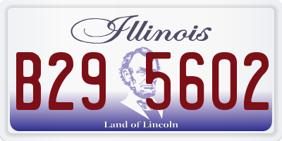 IL license plate B295602