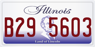 IL license plate B295603