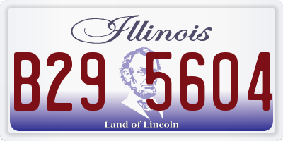 IL license plate B295604