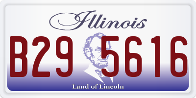 IL license plate B295616