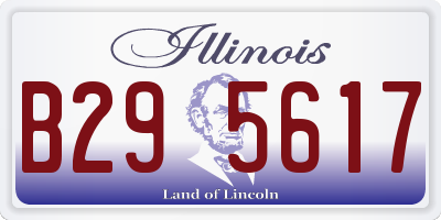 IL license plate B295617
