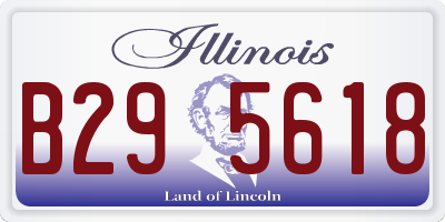 IL license plate B295618