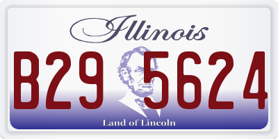 IL license plate B295624