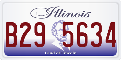IL license plate B295634