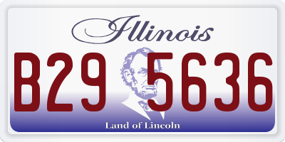 IL license plate B295636