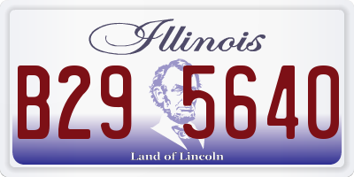 IL license plate B295640