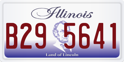 IL license plate B295641