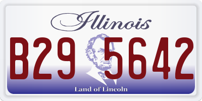 IL license plate B295642
