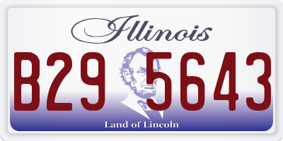 IL license plate B295643